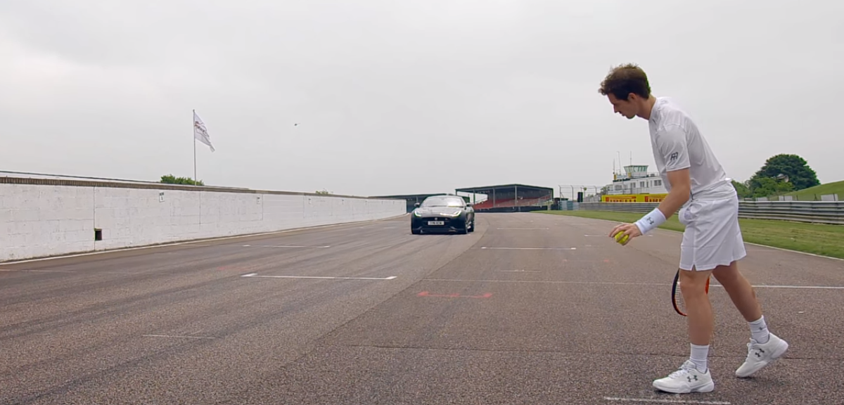 Andy Murray gears up for Wimbledon in Jaguar challenge with John McEnroe