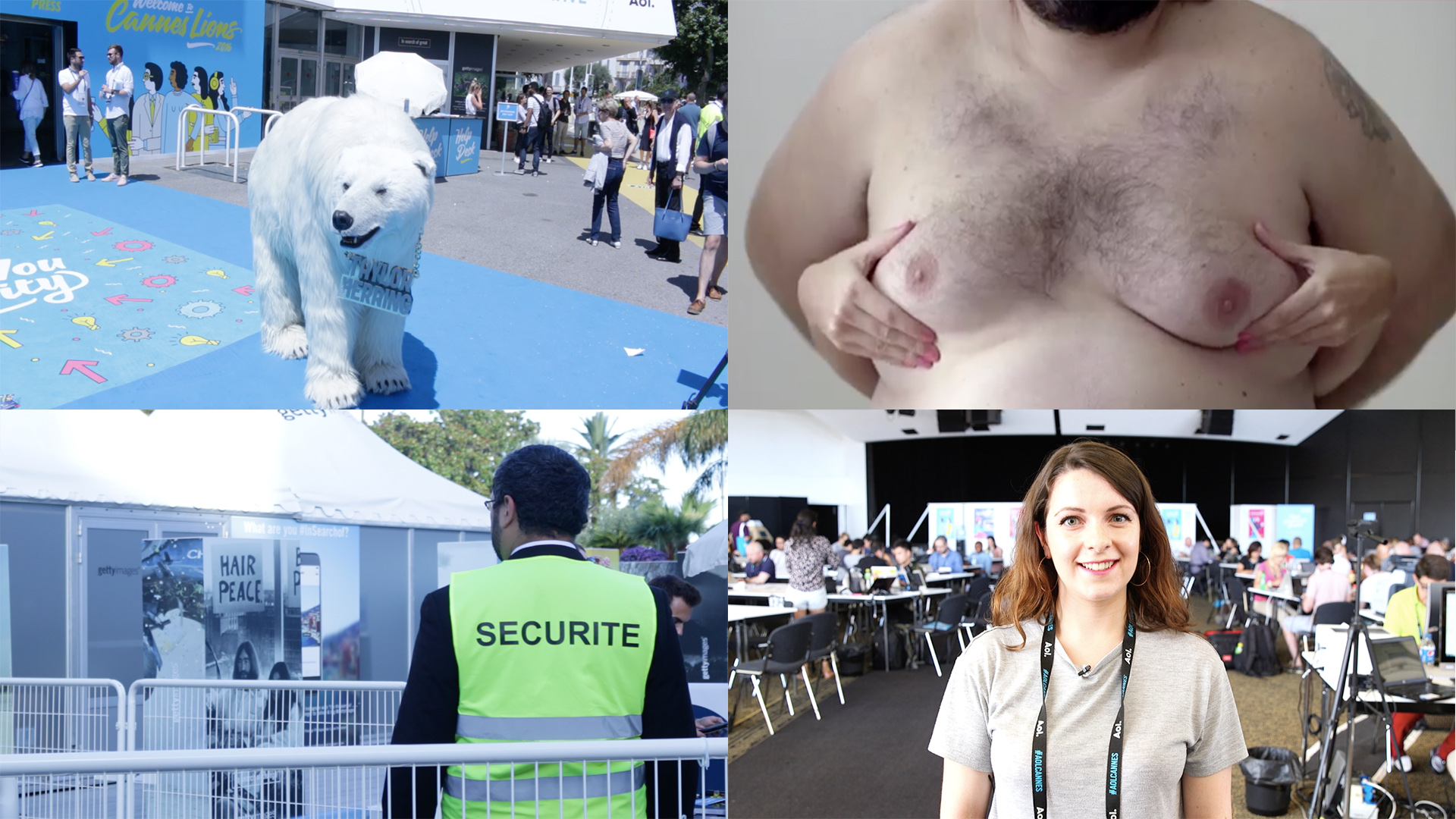 Tough security, winning manboobs and Mediterranean polar bears: Monday at Cannes Lions 2016