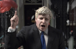 Watch UK prime minister Boris Johnson get flooded in plastic in Greenpeace’s ‘Wasteminster’